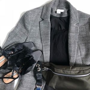 B&W Plaid blazer